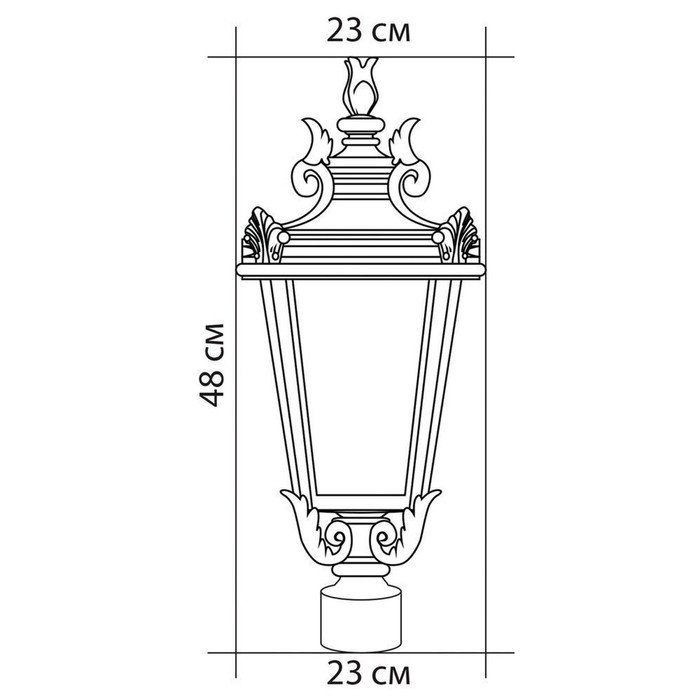 Светильник PL4003, 60W, E27, цвет черный