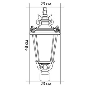 

Светильник PL4003, 60W, E27, цвет золото