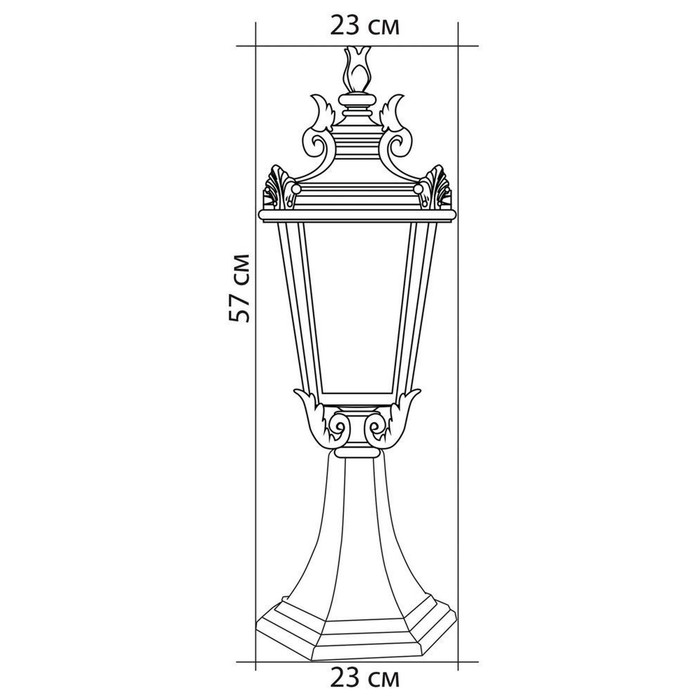 Светильник PL4004, 60W, E27, цвет золото