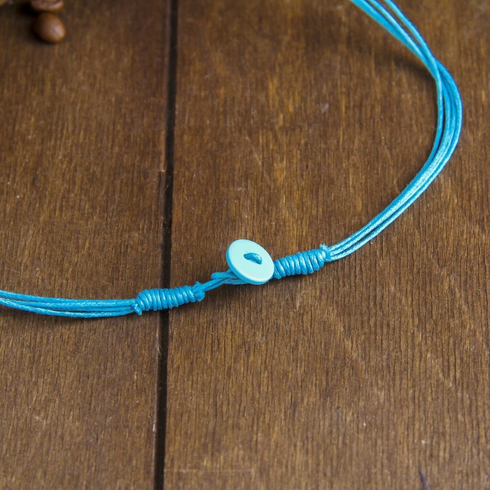 Колье "Эолис" голубой цвет 34х7х2,5 см