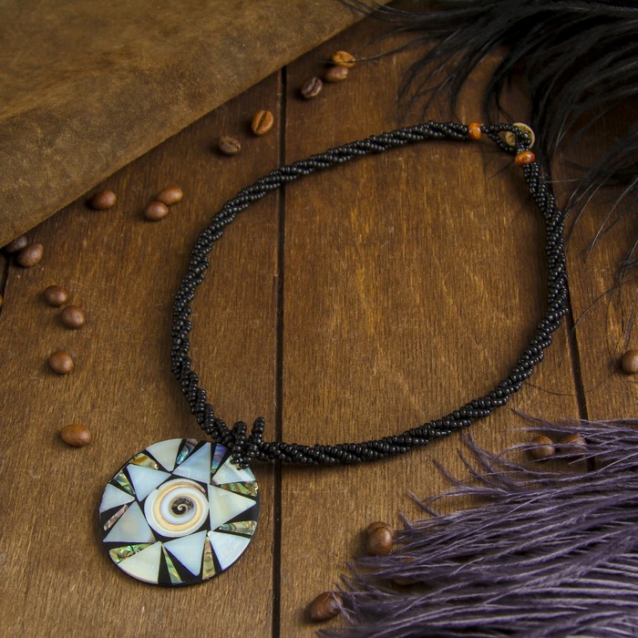 Колье "Узоры" 27х5х0,5 см