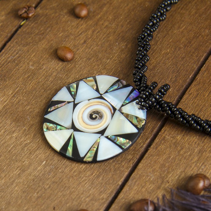 Колье "Узоры" 27х5х0,5 см