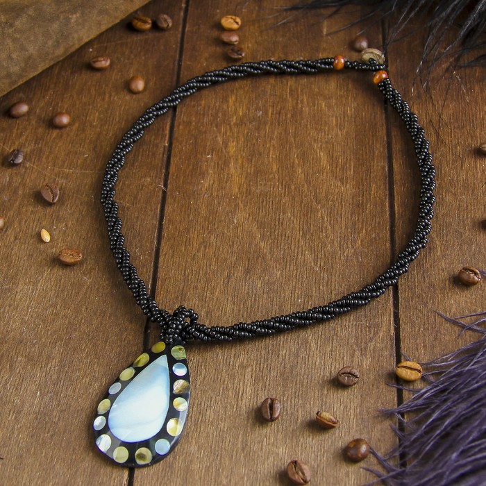 Колье "Капля счастья" 27х5х0,5 см