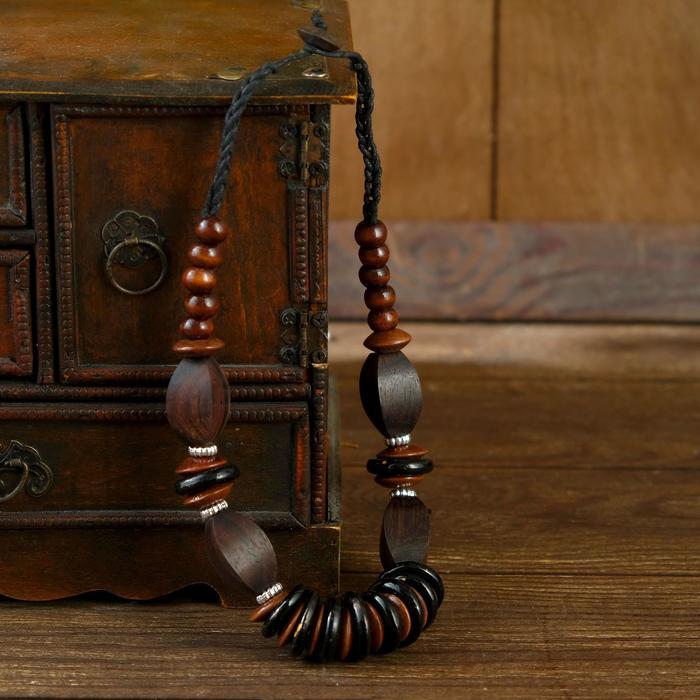 Колье "Тёмный амулет" 27х5х0,5 см