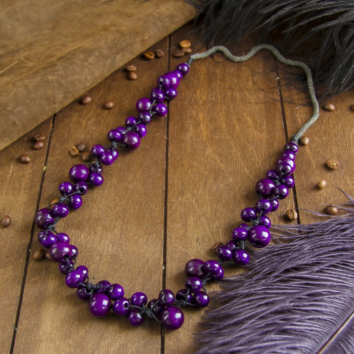 Колье "Грозди счастья" 27х5х1,5 см