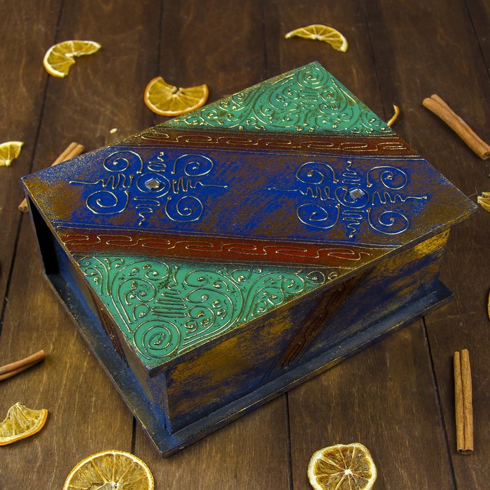 Шкатулка "Цветочки" 24х18х9 см