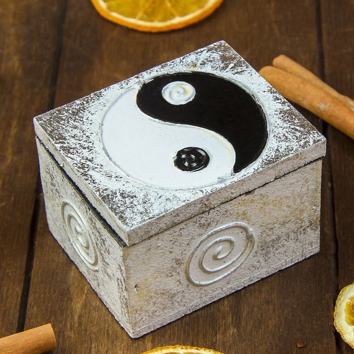 Шкатулка "Ин-Янь" 7х6х5 см