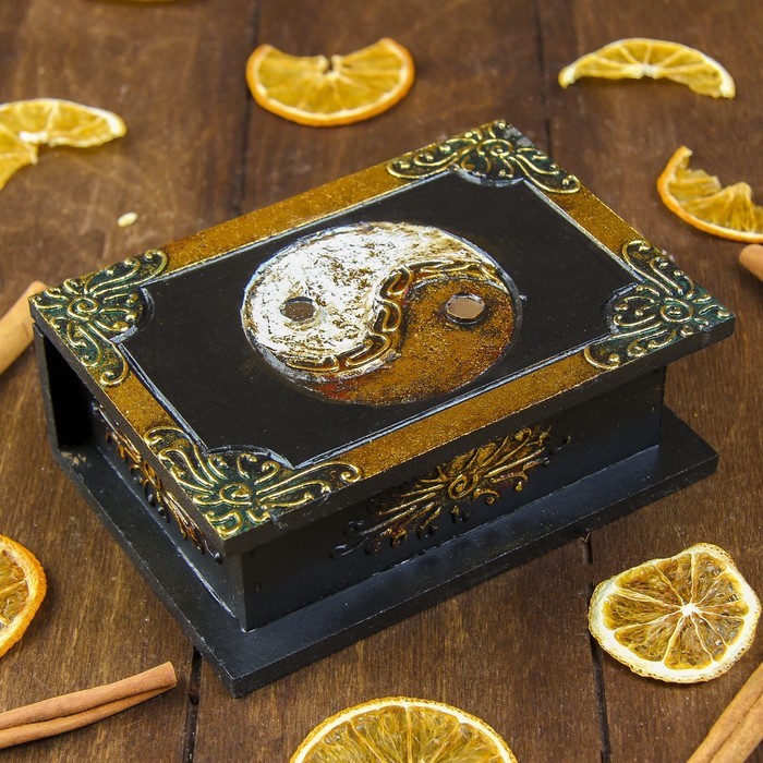 Шкатулка "Ин-Янь" 15х10х5 см