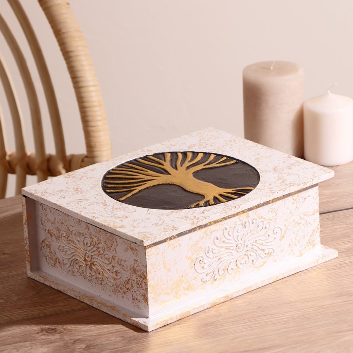 Шкатулка "Древо жизни" 24,5х18,5х9,5 см