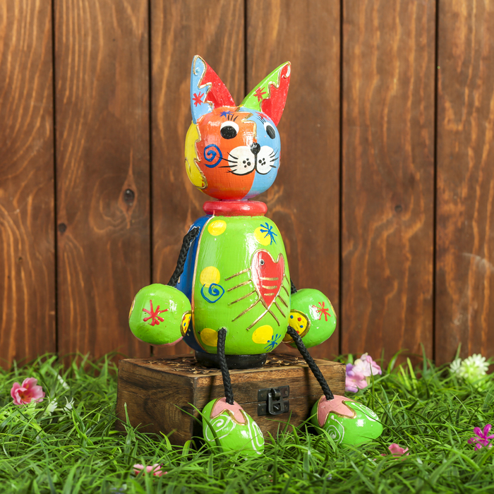 Сувенир дерево "Кошка лапки на верёвках" 15х9х25 см