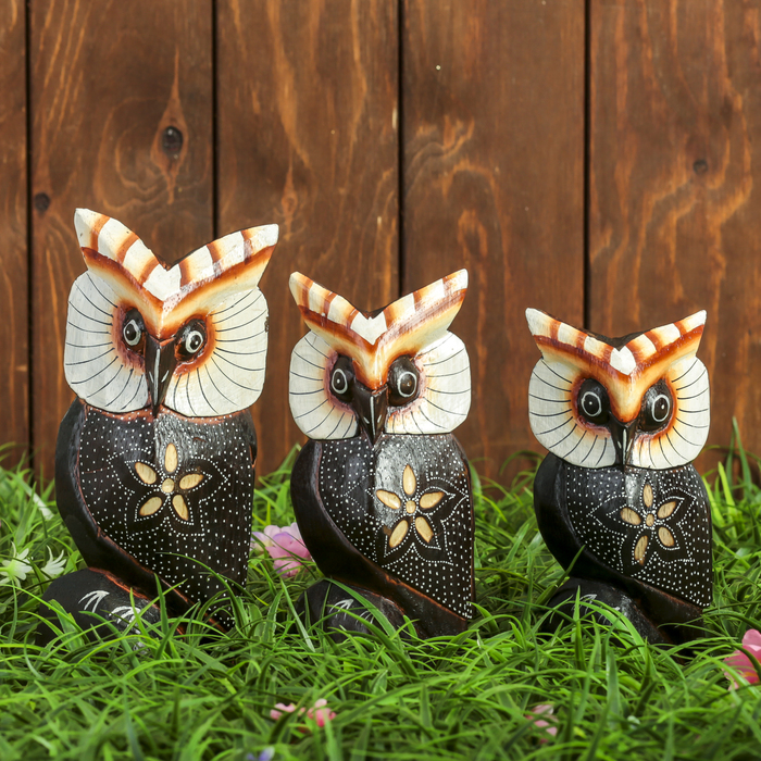 Сувенирный набор "Совы"(16,18,20) 19х5х20 см