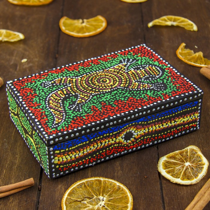 Шкатулка "Геккон" 15х10х4 см