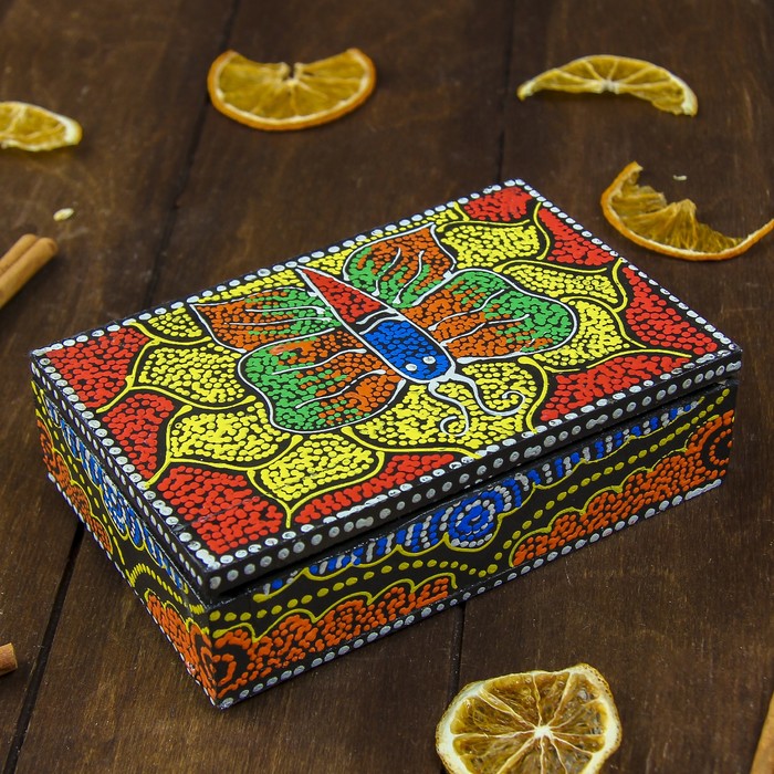 Шкатулка "Бабочка" 15х10х4 см