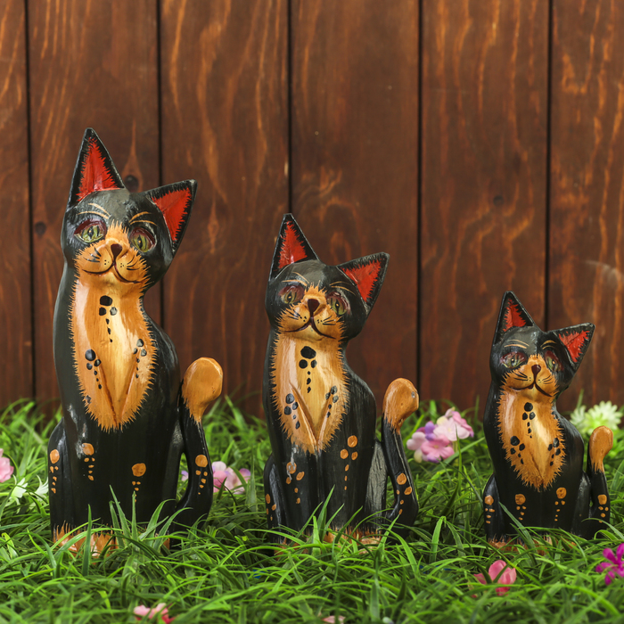 Набор сувенирный "Кошечки"(15,20,25) 17х5х25 см