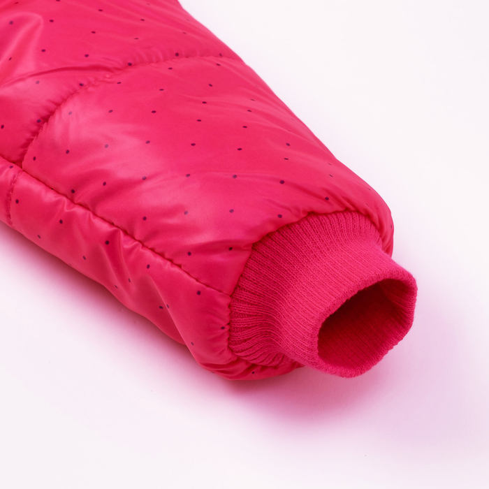 Куртка для девочки "Горошек", рост 98-104 см, цвет розовый