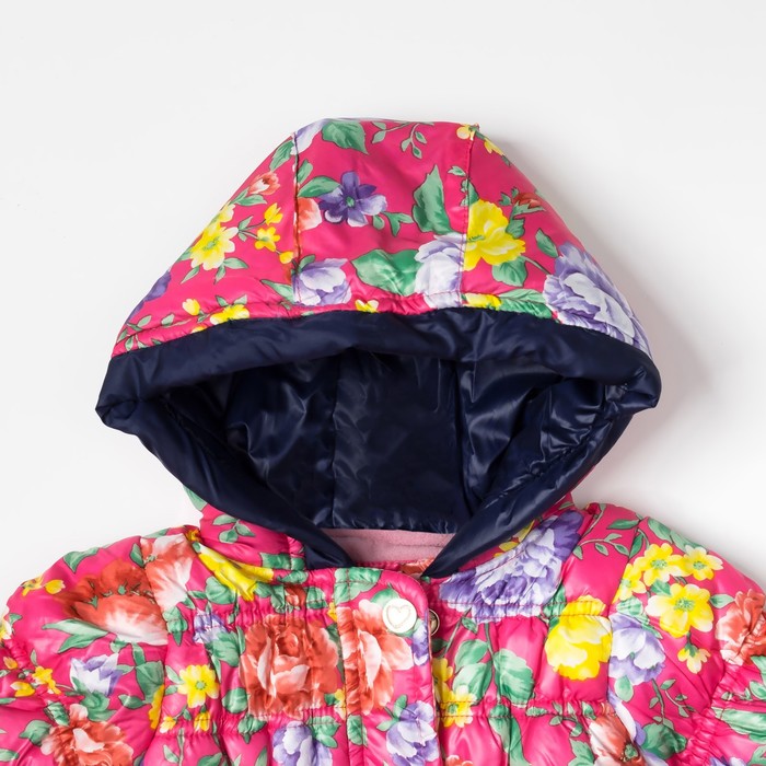 Комплект для девочки "Розовые цветы", рост 86-92 см, цвет розовый