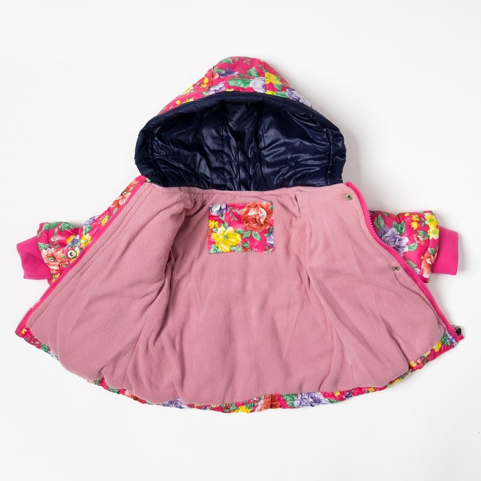 Комплект для девочки "Розовые цветы", рост 86-92 см, цвет розовый