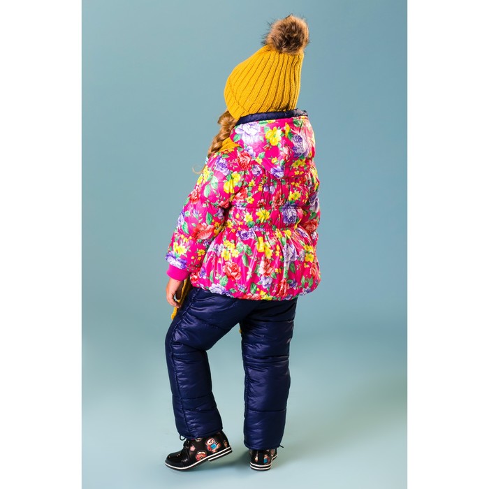 Комплект для девочки "Розовые цветы", рост 92-98 см, цвет розовый