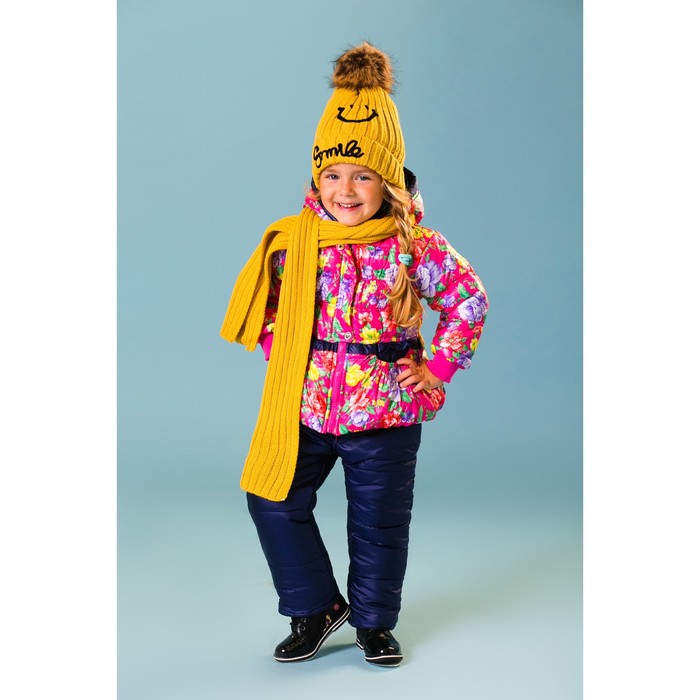 Комплект для девочки "Розовые цветы", рост 98-104 см, цвет розовый