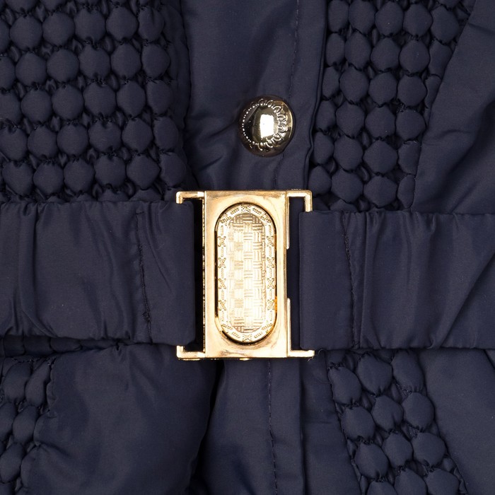 Куртка удлиненная для девочки "Леди", рост 128-134 см, цвет синий