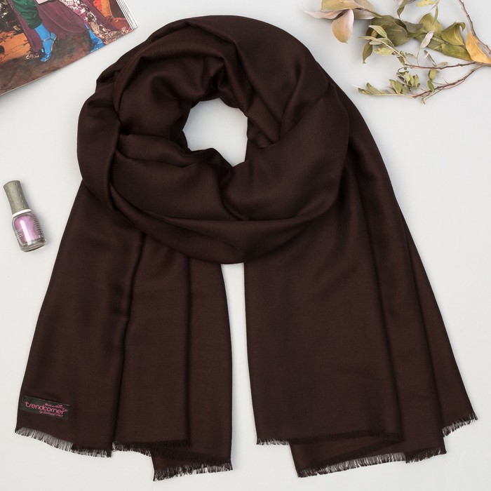 Шарф 2 1 2 241 1467 цвет коричневый, р-р 70Х180
