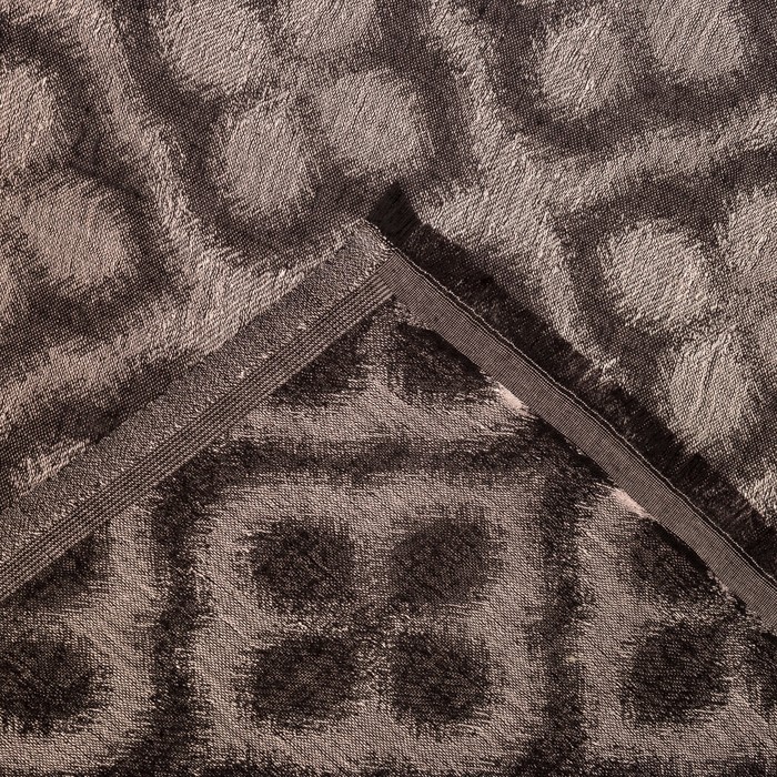 Палантин двусторонний "Клевер" 7 22 19 307 1652 цвет коричневый, р-р 75Х170