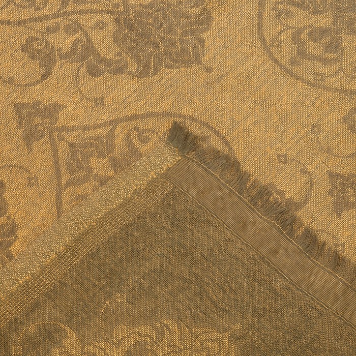 Палантин двусторонний "Винтаж" 7 22 25 307 1652 цвет зелёный/золотой, р-р 75Х170