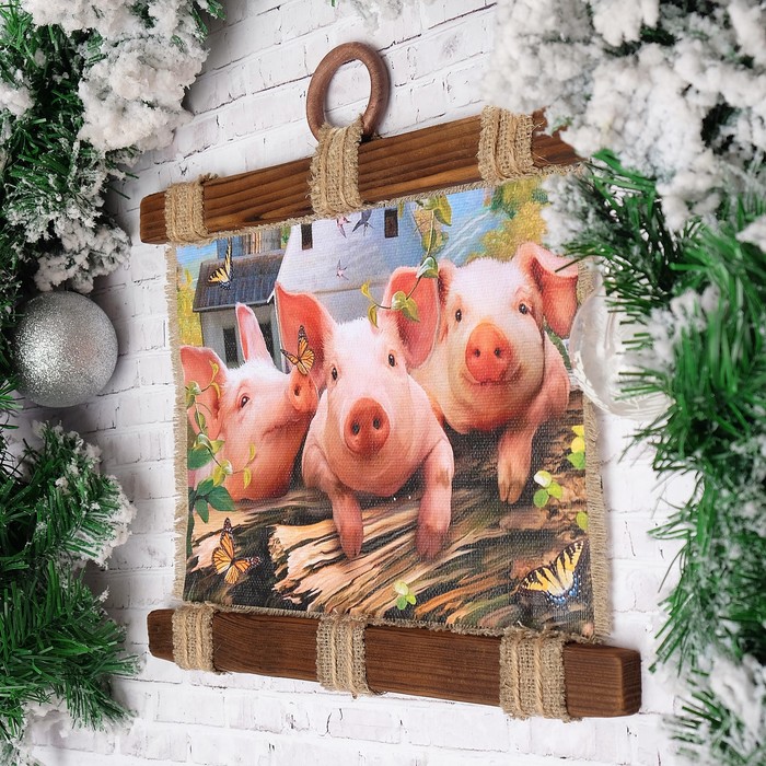 Сувенир свиток "Три поросёнка"