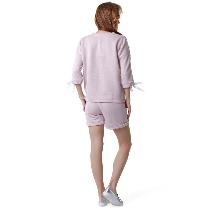 Комплект для беременных цвет розовый люрекс, р-р 50