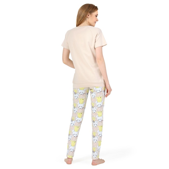 Комплект домашний Вилли для беременных и кормящих цвет бежевый, р-р 48