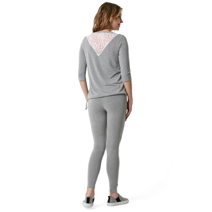 Комплект домашний Марио для беременных и кормящих цвет серый, р-р 50