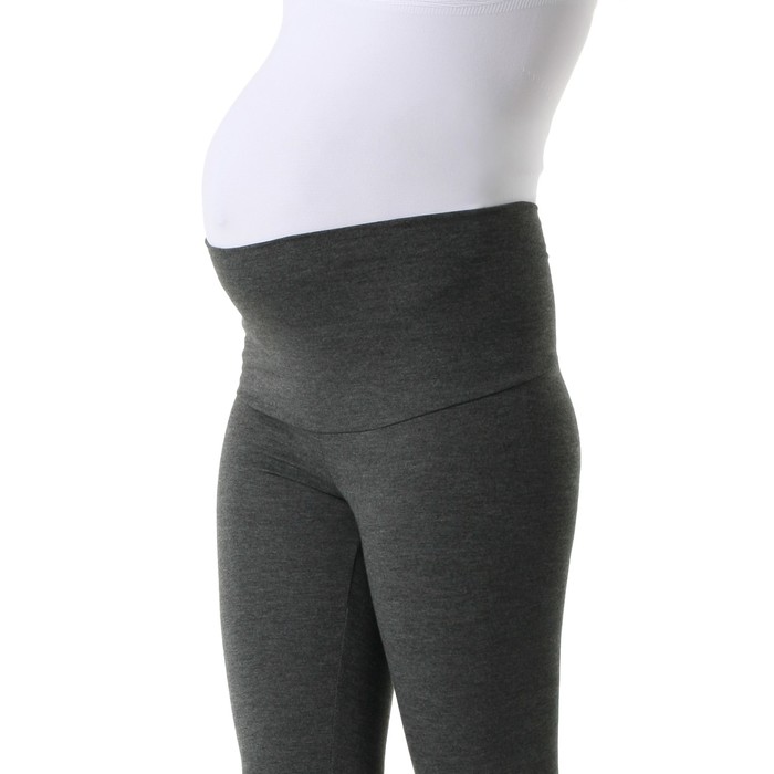 Легинсы для беременных цвет серый меланж, р-р 48