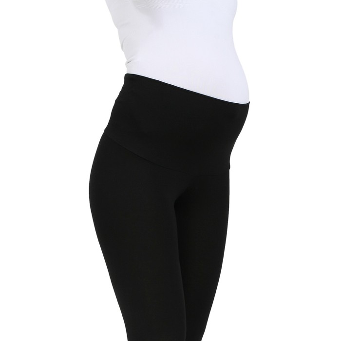 Легинсы для беременных цвет чёрный, р-р 46
