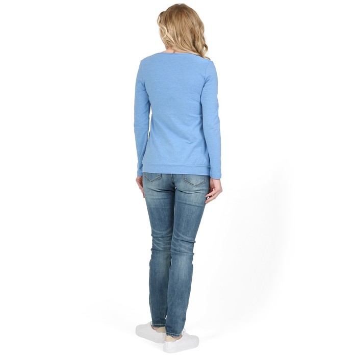 Лонгслив для беременных и кормящих цвет деним меланж, р-р 46