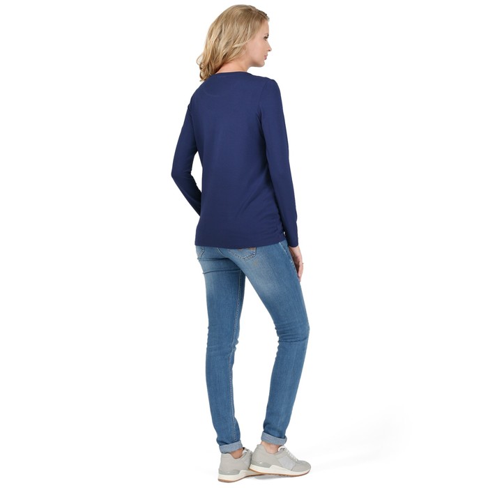 Лонгслив для беременных и кормящих цвет синий, р-р 42