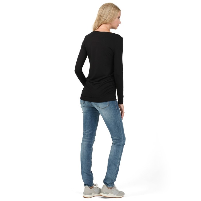 Лонгслив для беременных цвет чёрный, р-р 48