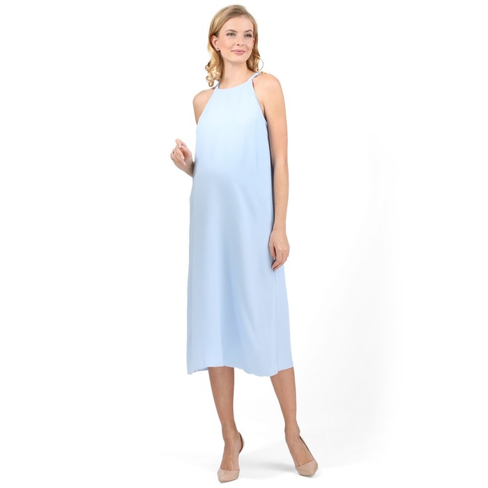 Сарафан для беременных цвет голубой, р-р 44