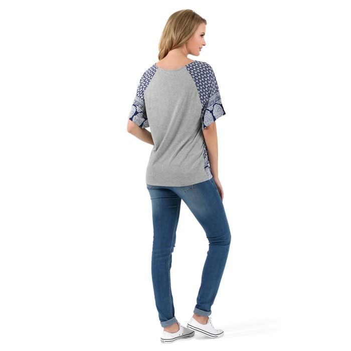 Туника для беременных цвет синий белый, р-р 42