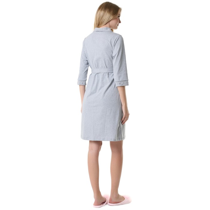 Халат для беременных и кормящих цвет серый меланж, р-р 42