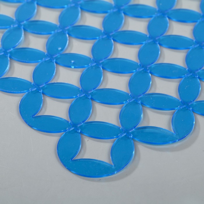 Коврик для раковины «Кружки» 25х31 см см , цвет синий