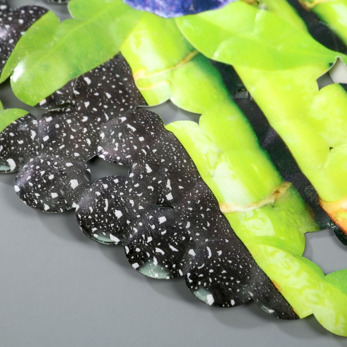 Коврик противоскользящий для ванны "Орхидеи", 66х36 см