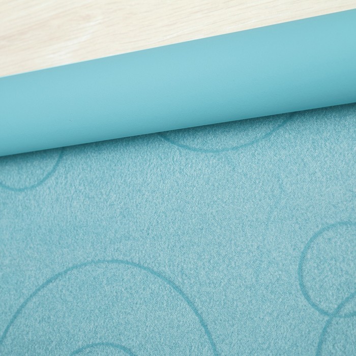 Штора рулонная, светонепроницаемая 45х160 см "Блэкаут. Замша", цвет голубой