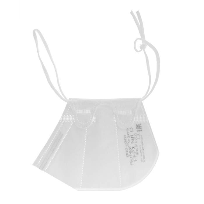 Полумаска фильтрующая Rutex V2007 FFP2 NR D, 20 штук в упаковке