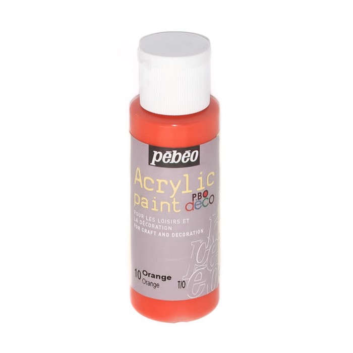 Краска акриловая декоративная 59мл Pebeo 097010 апельсин