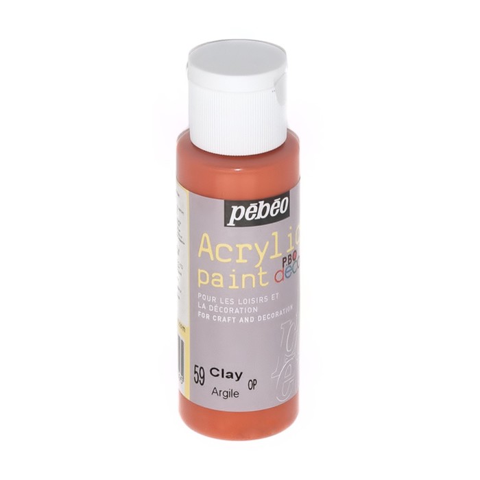 Краска акриловая декоративная 59мл Pebeo 097059 глина