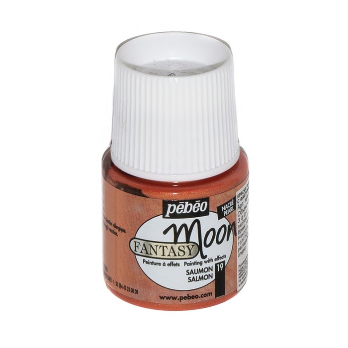 Краска по стеклу и керамике 45мл Pebeo Fantasy Moon 167019 лосось
