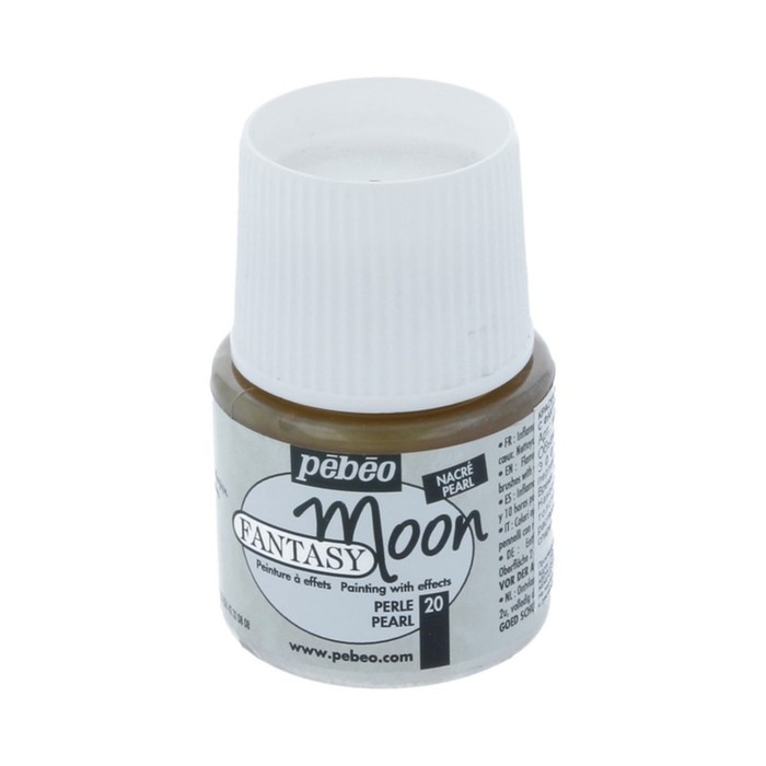 Краска по стеклу и керамике 45мл Pebeo Fantasy Moon 167020 жемчужный