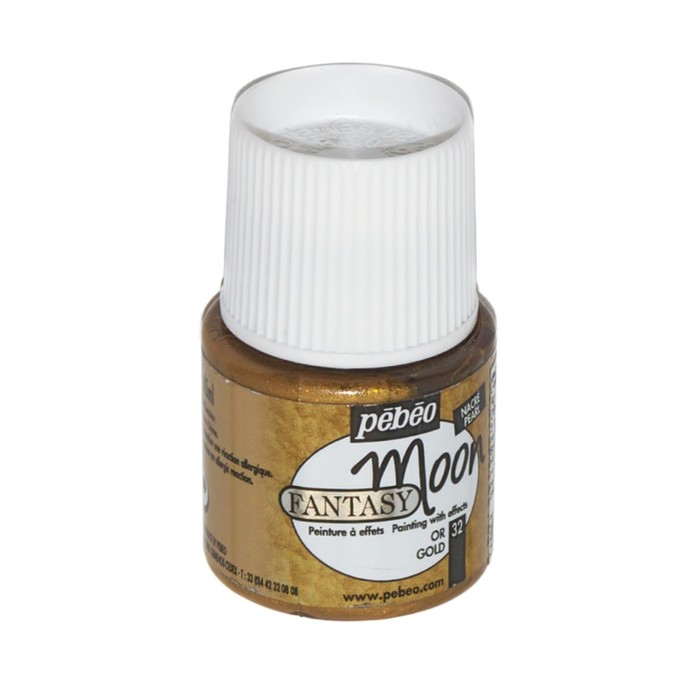 Краска по стеклу и керамике Metallic 45мл Pebeo Fantasy Moon 167032 под золото