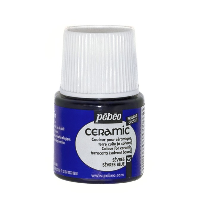 Краска по стеклу и керамике 45мл Pebeo Ceramic 025-025 севрский фарфор