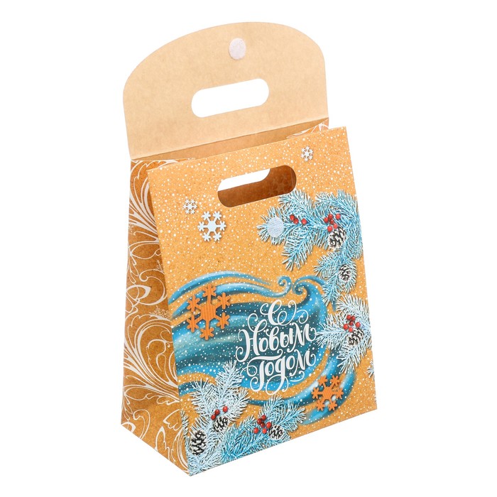 Пакет подарочный «С Новым Годом», 18 × 23 × 10 см